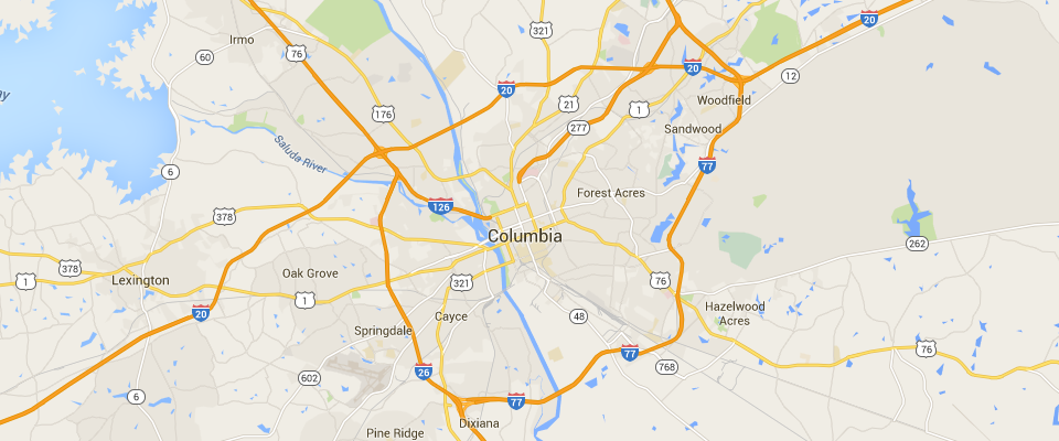 Columbia Dumpster Service Dumpster Rental Service Area Map